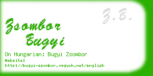 zsombor bugyi business card